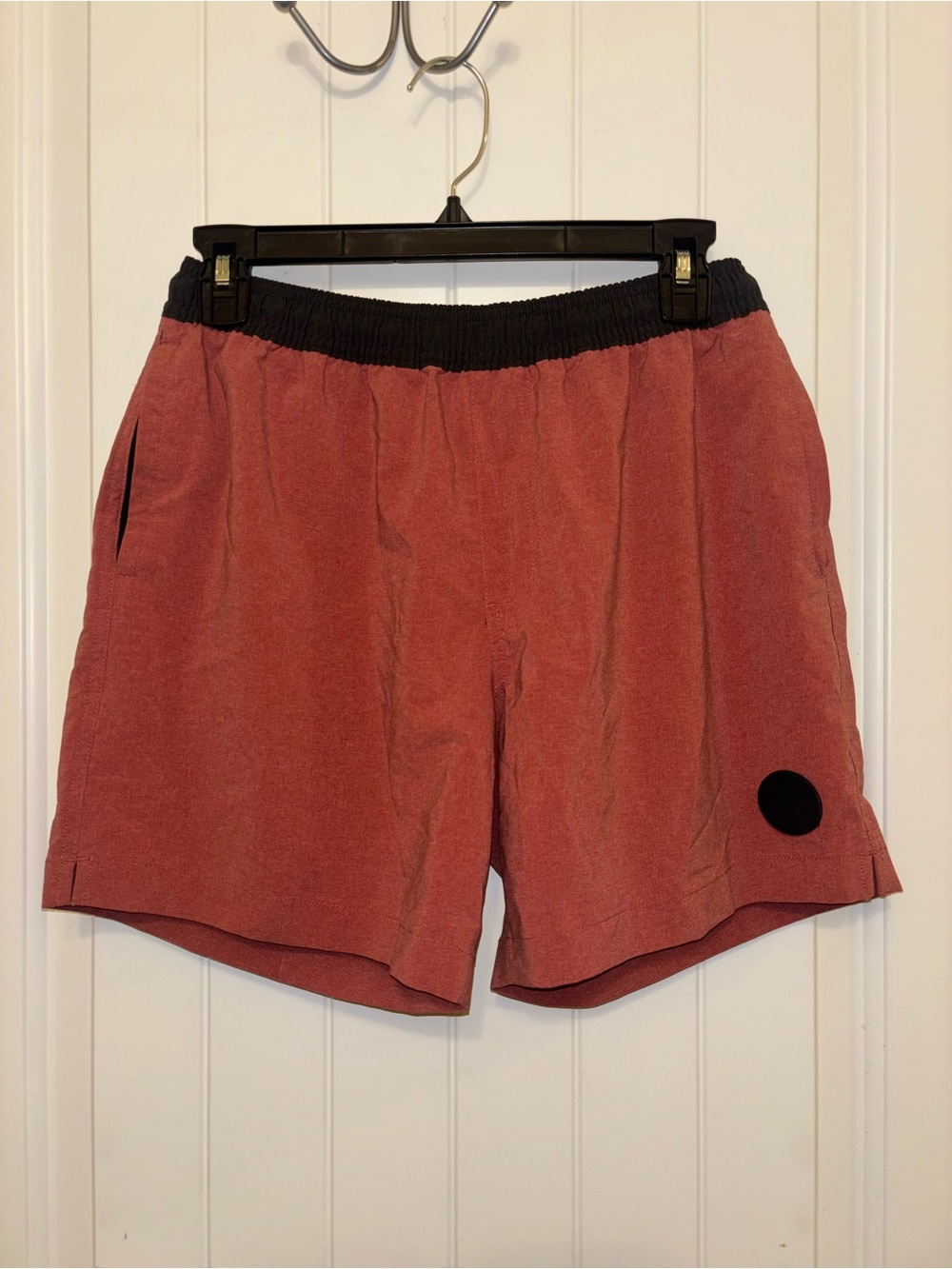 Chubbies Shorts Mens Small Red The Hot Links Stretch 5.5" Hybrid Travel Summer - Picture 4 of 10